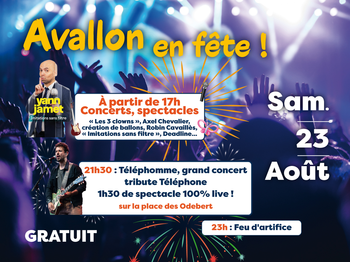 Le Fête d’Avallon, c’est samedi 23 août