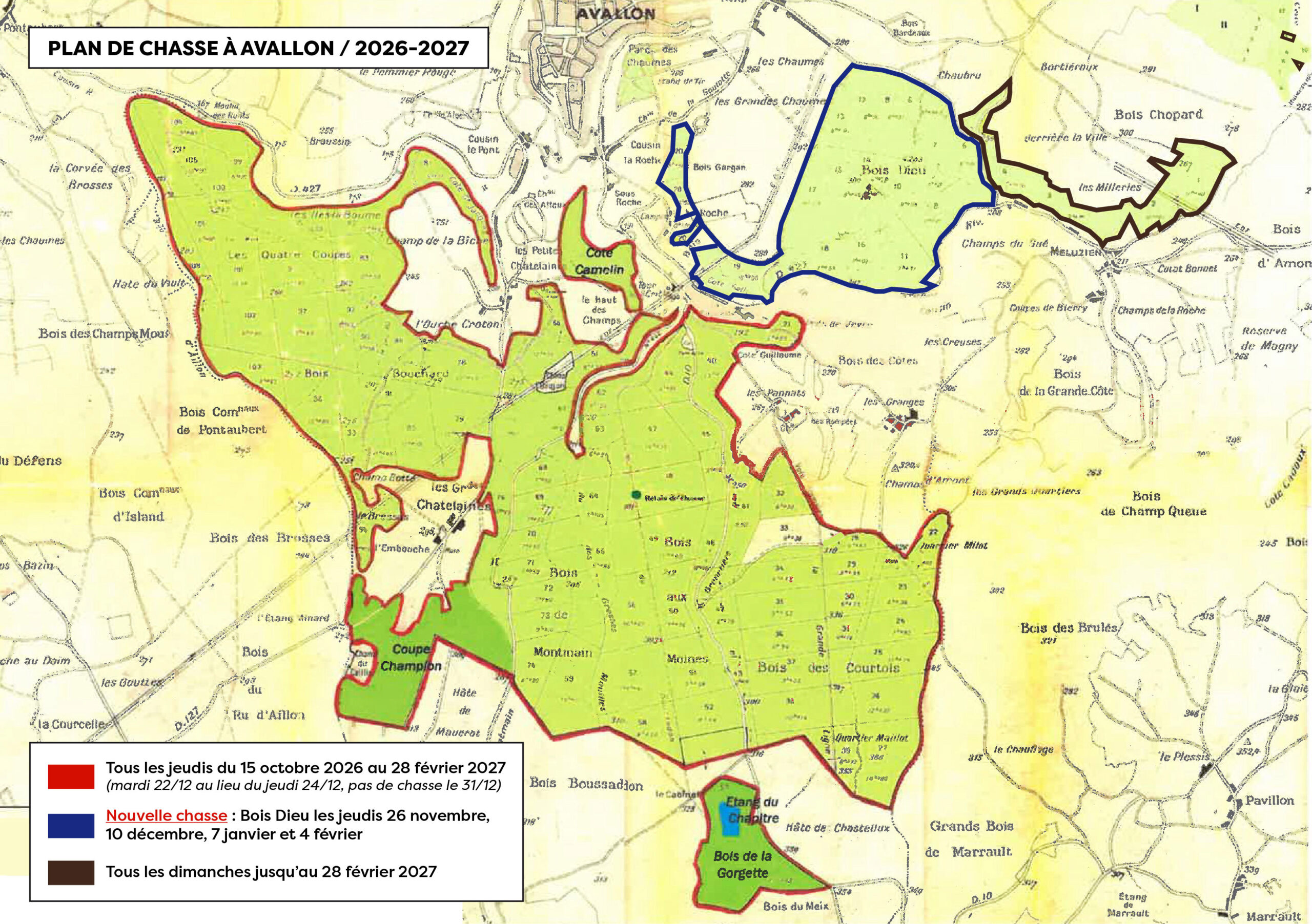 La chasse à Avallon